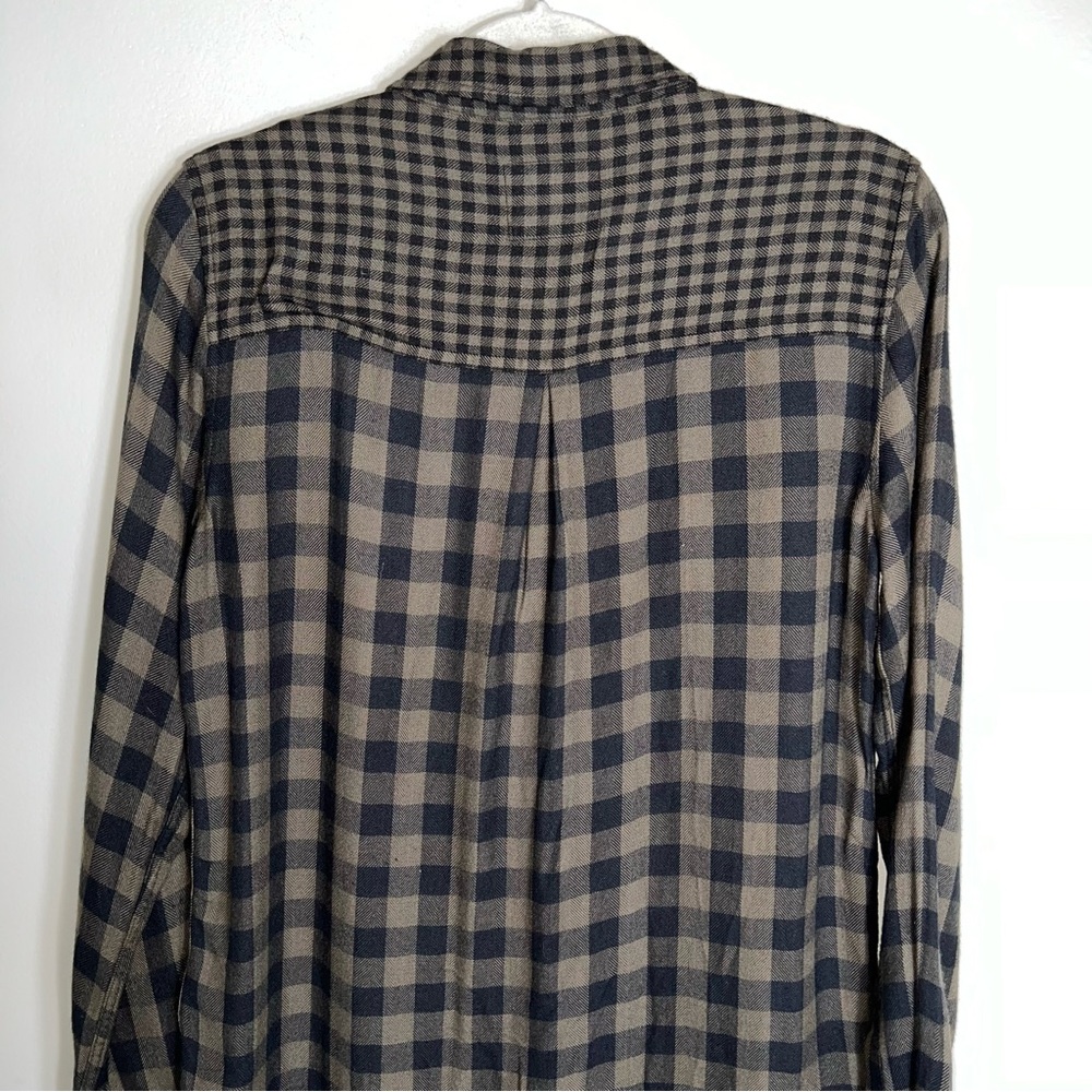 Rails Hunter Flannel Shirt-Button Front-Mixed Oli… - image 7